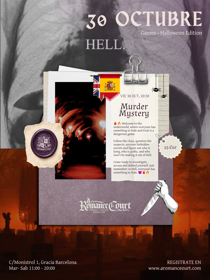 Vie 30 Oct, 20:30 | Murder Mystery · welcome to Hell