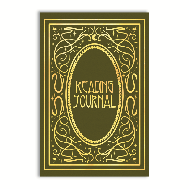 6"x9" Reading Journal with 50 Review Pages | Art Nouveau