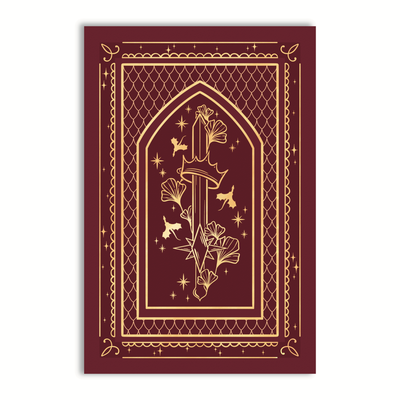 6"x9" Reading Journal with 50 Review Pages | Fantasy Sword
