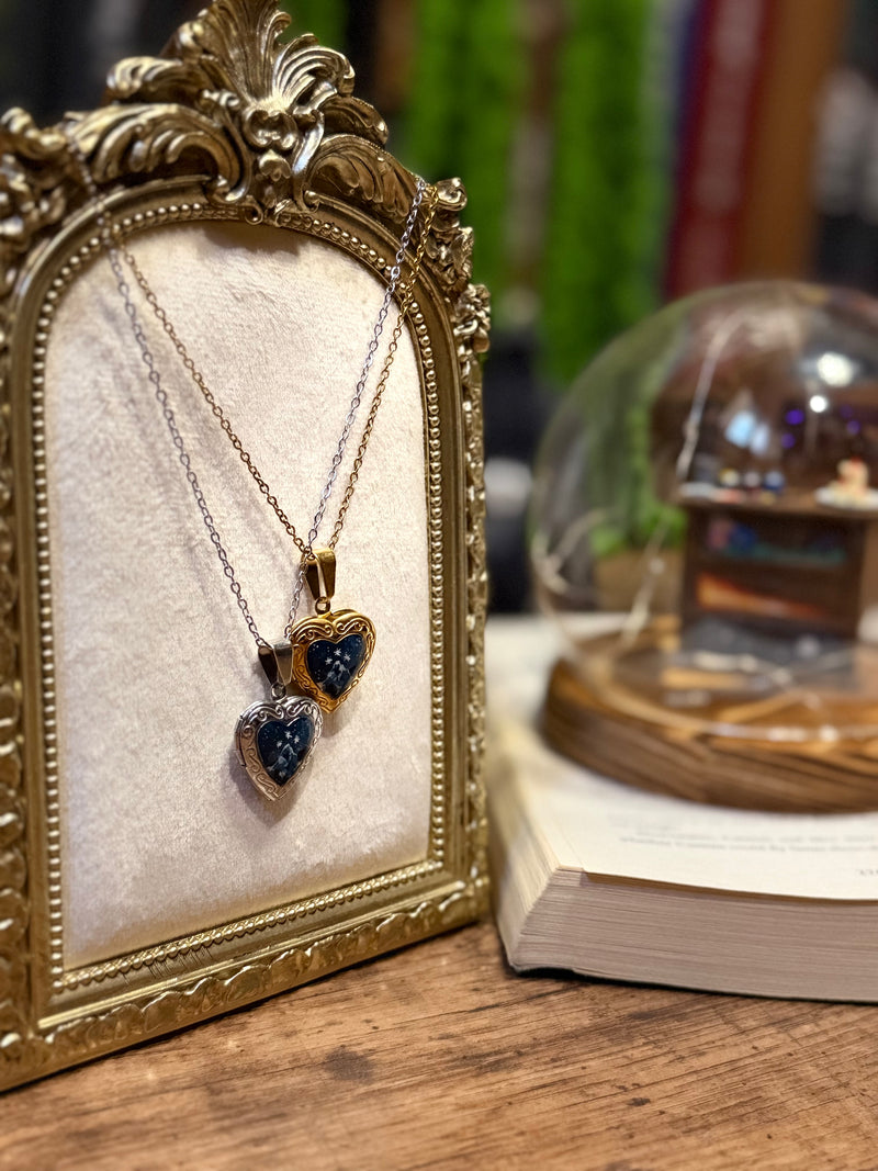 Velaris Heart Locket Necklace | Hand-Painted