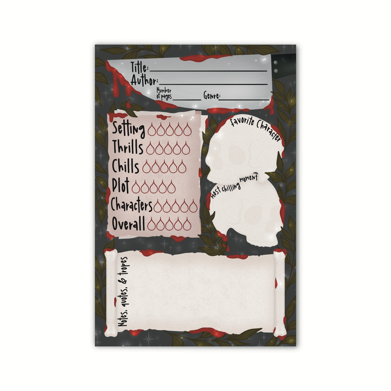 Horror Reader | 4x6 Book Review Post-it Notepad