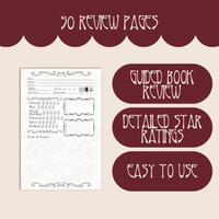 6"x9" Reading Journal with 50 Review Pages | Fantasy Sword