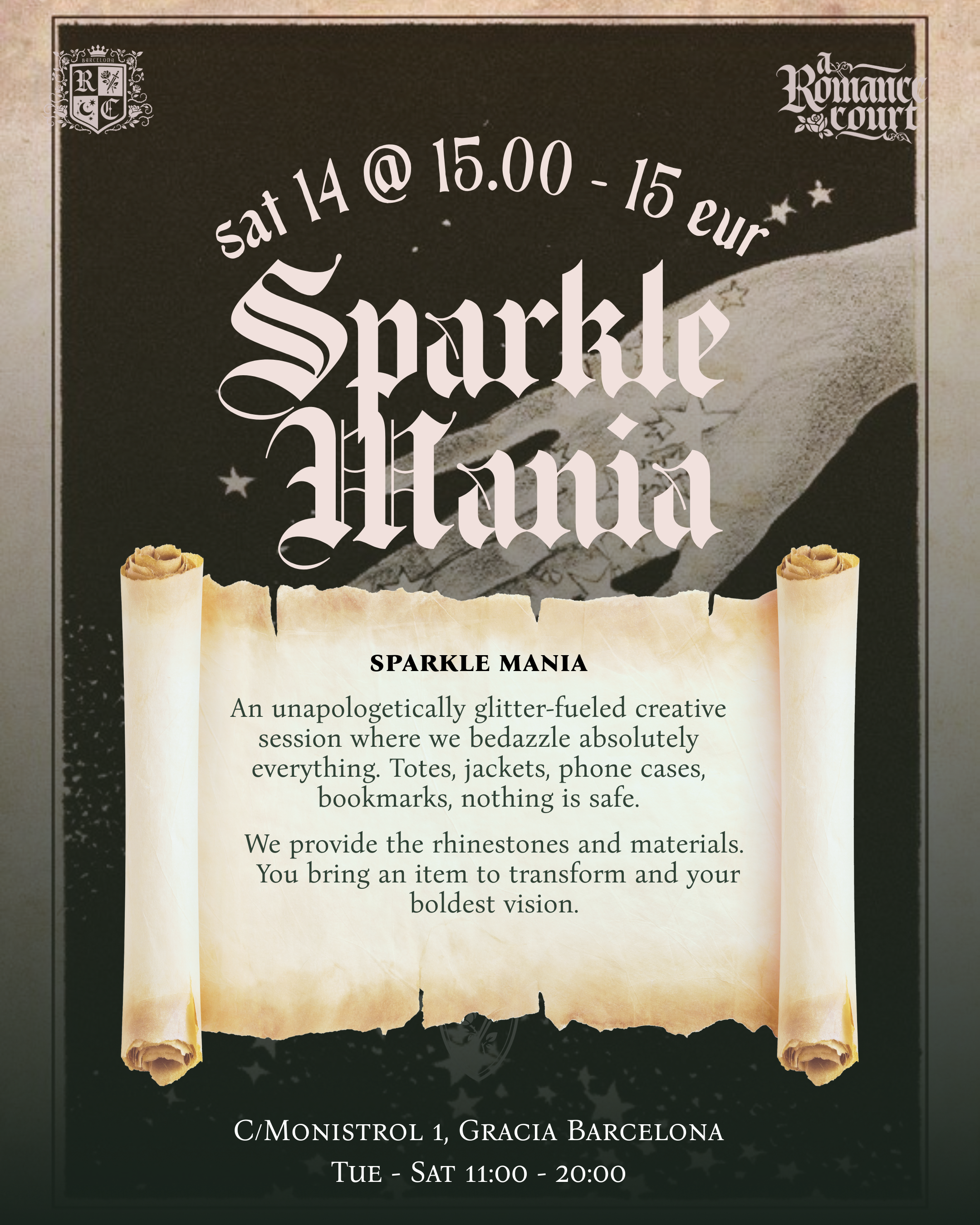 🗓️ Mar 14, Fri @15:00 | ✨ Sparkle Mania