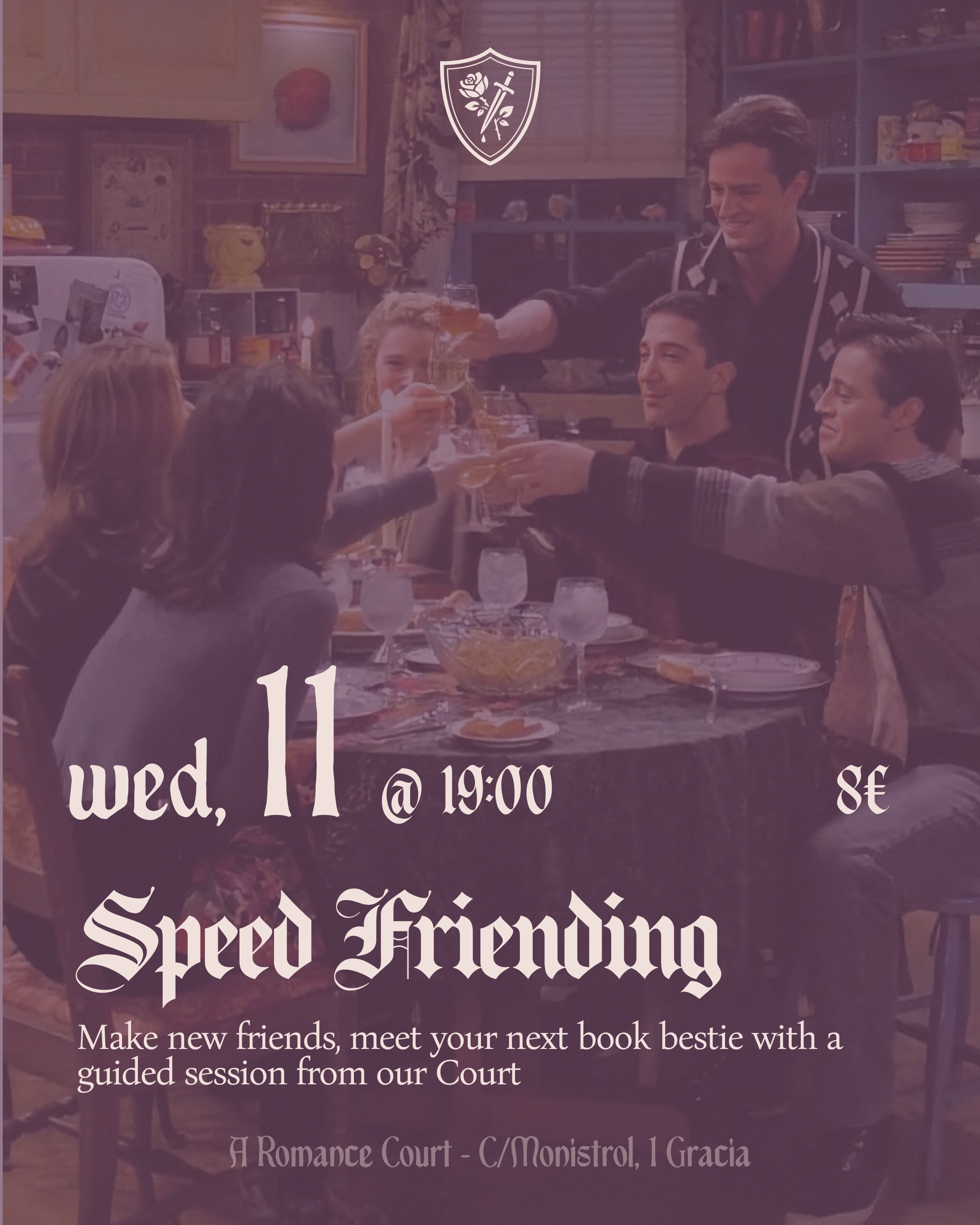 🗓️ Feb 11, Wed @19:00 | 👯‍♀️ Speed Friending at Court
