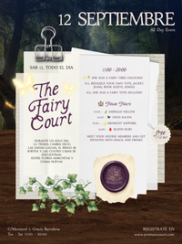 Sab 12 Sep, All day | The Fairy Court