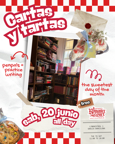 Sat June 20, All day | Cartas y Tartas