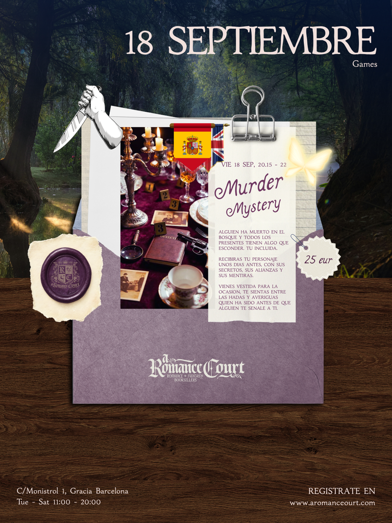 Vie 18 Sep, 20:15 | Murder Mystery Night · in the fairy forest