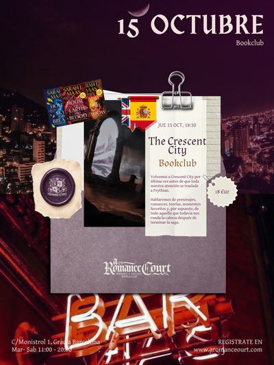 Jue 15 Oct, 18:30 | Sarah J. Maas Bookclub Special: Crescent City Reread