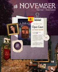 Mie 18 Nov, 18:30 | Open Court · presentación de La parada con Sarah Auladell