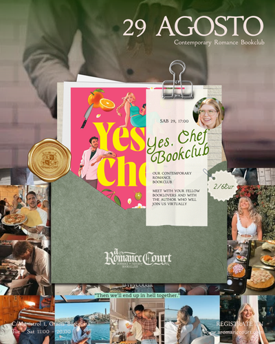 Sab 29 Ago, 17:00 | Yes, Chef – Contemporary Romance Bookclub