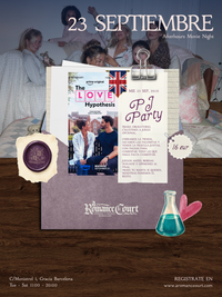 Mie 23 Sep, 20:15 | PJ Party · The Love Hypothesis