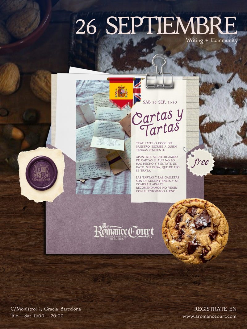 Sab 26 Sep, All day | Cartas y Tartas · letters and cake