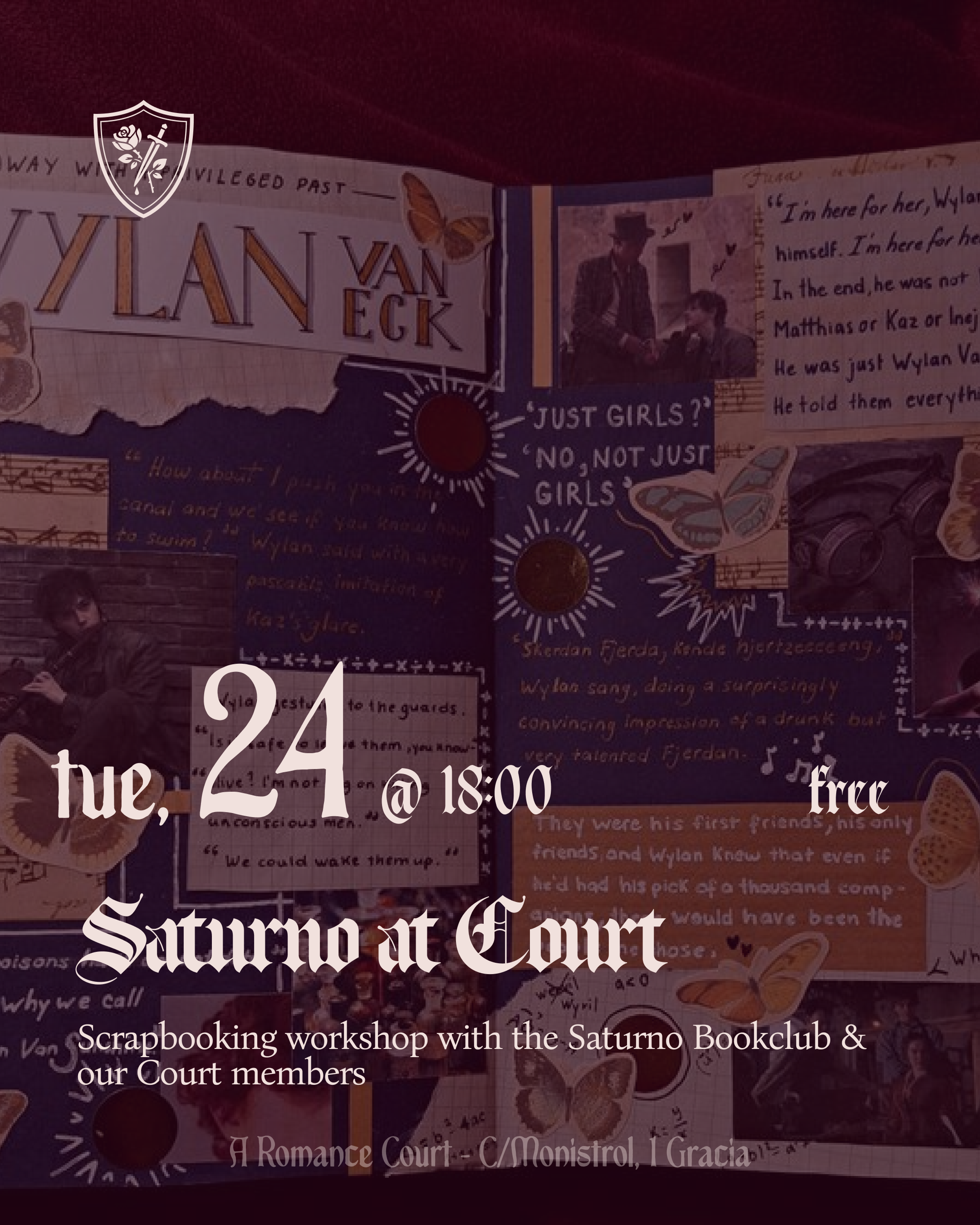🗓️ Feb 24, Tue @18:00 | ✂️ Saturno at Court - Scrapbooking Workshop