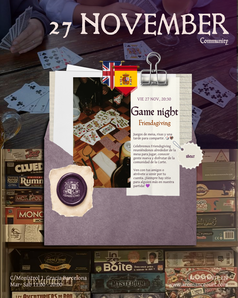 Vie 27 Nov, 20:30 | Game Night · Friendsgiving