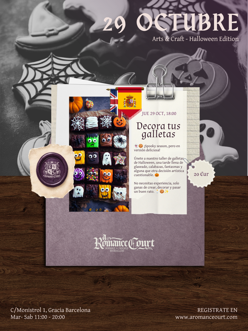 Jue 29 Oct, 18:00 | Decora tus galletas · Halloween cookie workshop