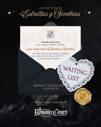Lun 26 Oct, 20:30 | Una Noche entre Estrellas y Sombras | ACOTAR VI Release Party | Waiting List