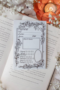Ivory Swords | 4x6 Book Review Post-it Notepad
