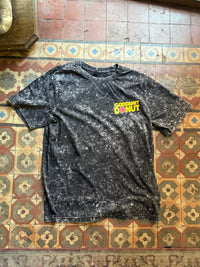 Goddamit Donut Black Washed Oversized T-Shirt