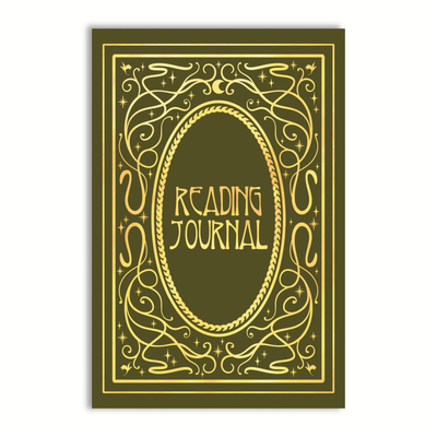 6"x9" Reading Journal with 50 Review Pages | Art Nouveau