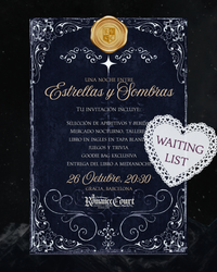 Lun 26 Oct, 20:30 | Una Noche entre Estrellas y Sombras | ACOTAR VI Release Party | Waiting List