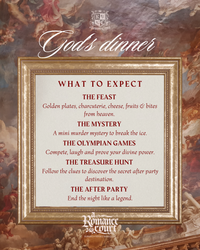 Sat June 27, 20:30 | Gods Summer Dinner