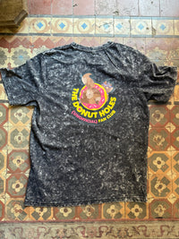 Goddamit Donut Black Washed Oversized T-Shirt