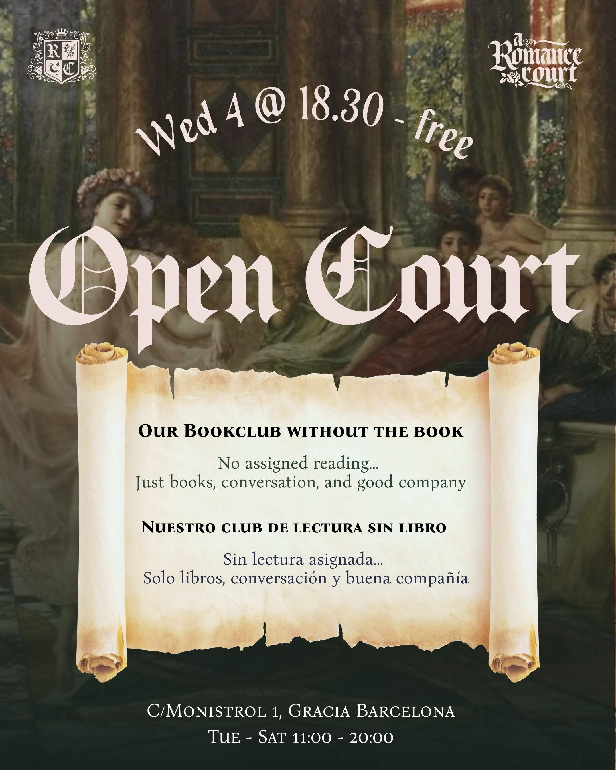 🗓️ Mar 4, Wed @18:30 |  🏰 Open Court