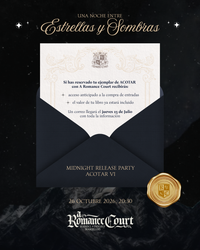 Lun 26 oct, 20:30 | Una noche entre estrellas y sombras | Fiesta de lanzamiento de ACOTAR VI
