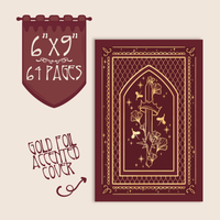 6"x9" Reading Journal with 50 Review Pages | Fantasy Sword