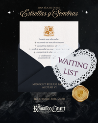 Lun 26 Oct, 20:30 | Una Noche entre Estrellas y Sombras | ACOTAR VI Release Party | Waiting List