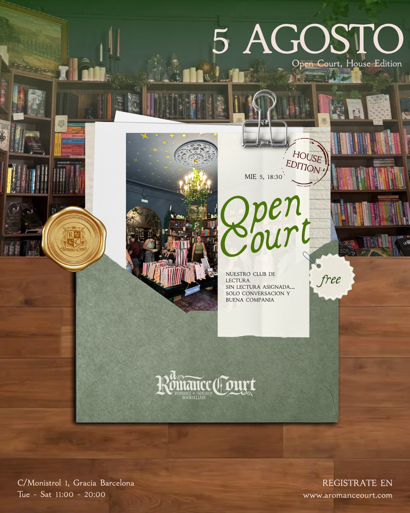 Mié 5 Ago, 18:30 | Open Court – Edición House