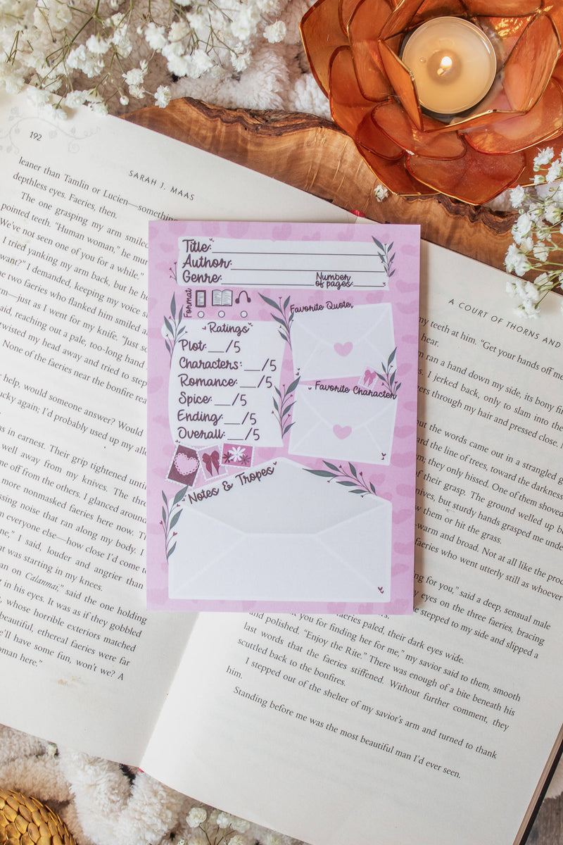 Love Letters | 4x6 Book Review Post-it Notepad