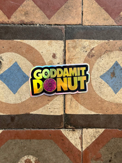 Goddamit Donut Sticker