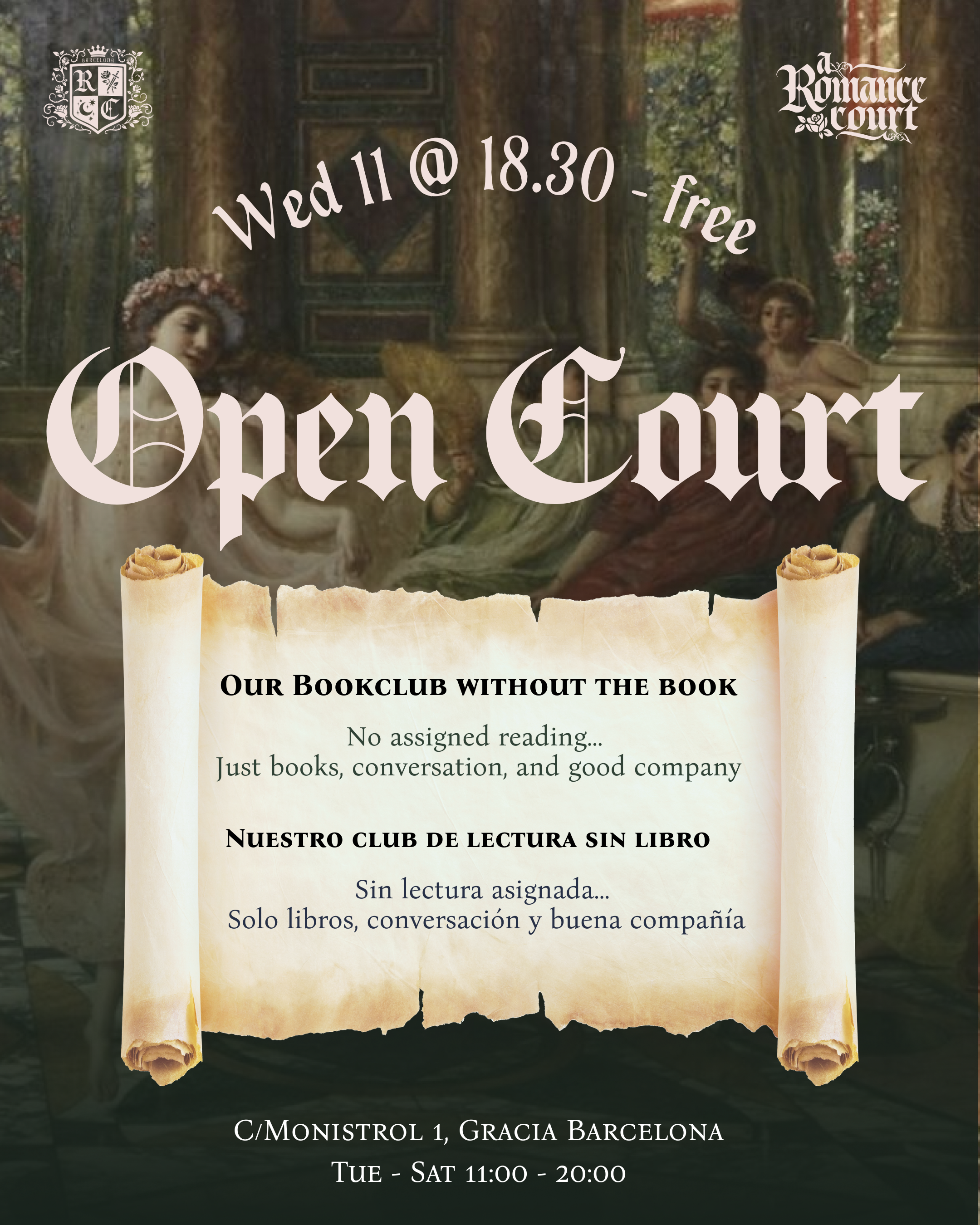 🗓️ Mar 11, Wed @18:30 |  🏰 Open Court