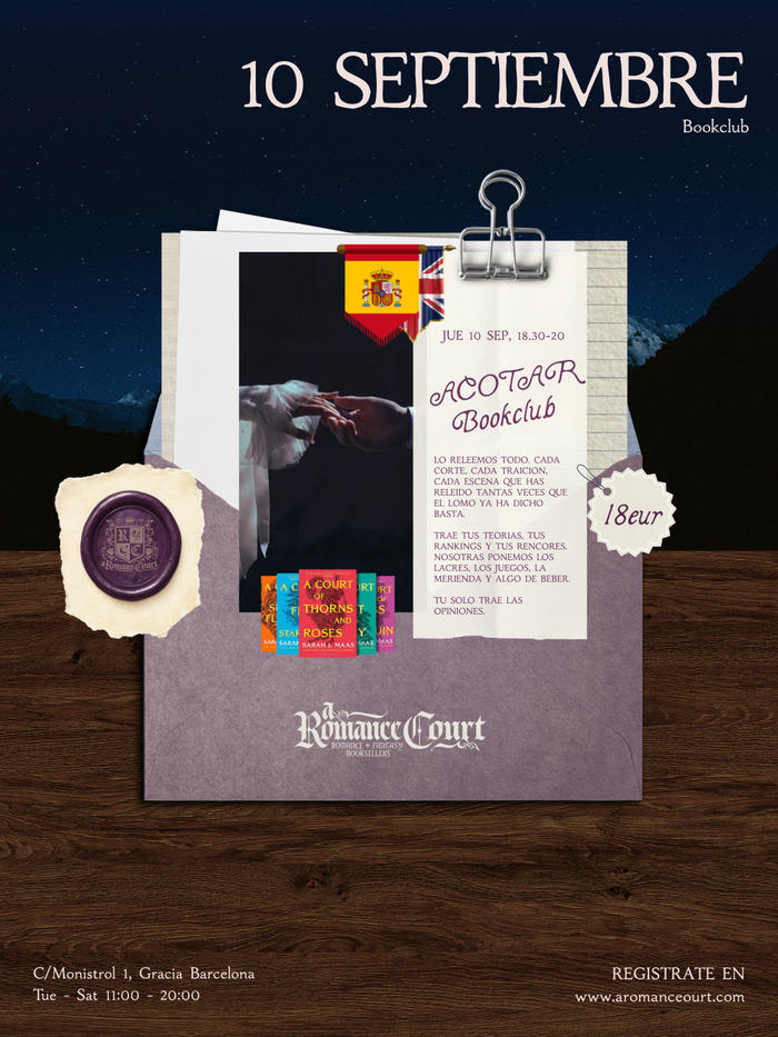 Jue 10 Sep, 18:30 | ACOTAR Bookclub · Back to Prythian