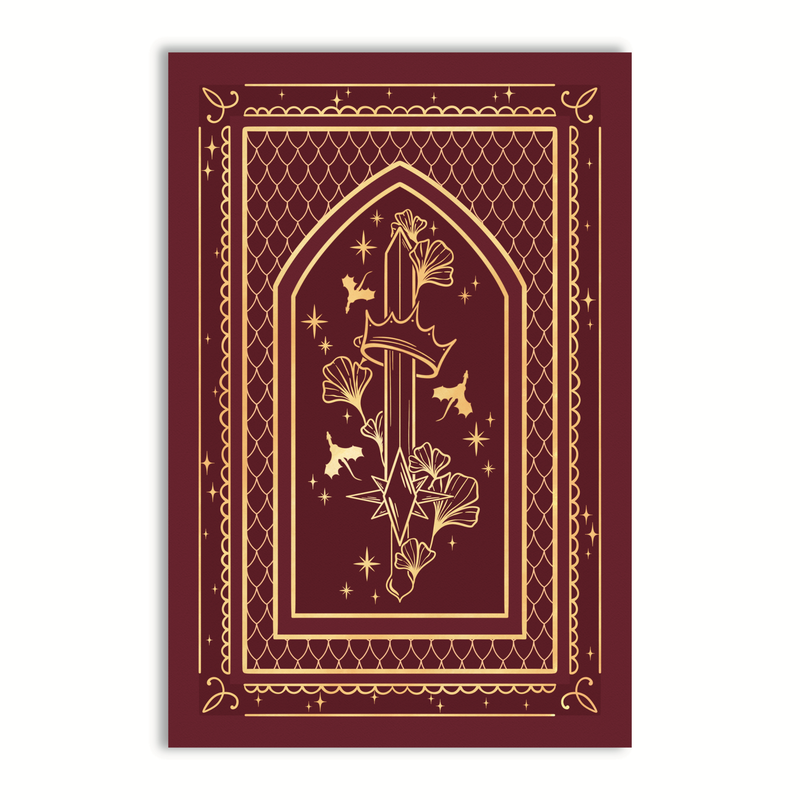 6"x9" Reading Journal with 50 Review Pages | Fantasy Sword