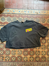 Goddamit Donut Black Cropped T-Shirt