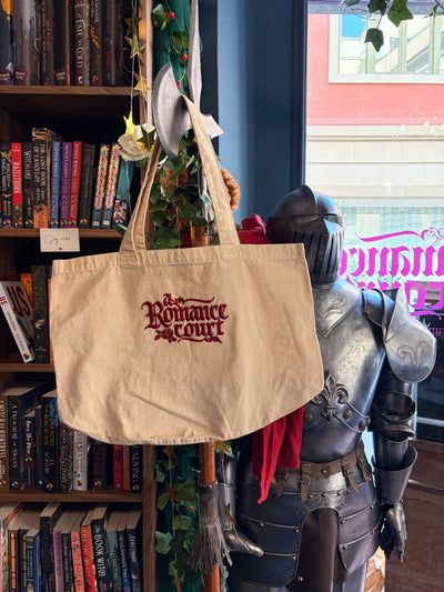 A Romance Court Signature Embroidered Tote Bag