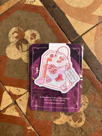 Hockey Romance Reader Tea | Magnetic Bookmark