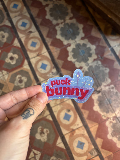 Puck Bunny · Holographic Romance Sticker
