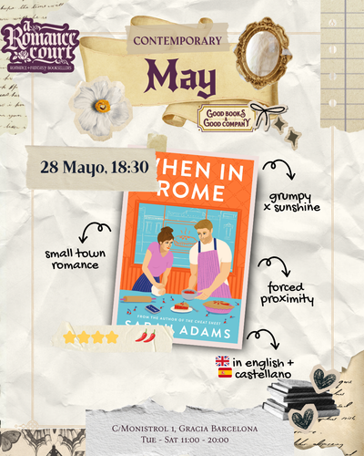 May 28, 18:30 | Contemporary Bookclub: When in Rome