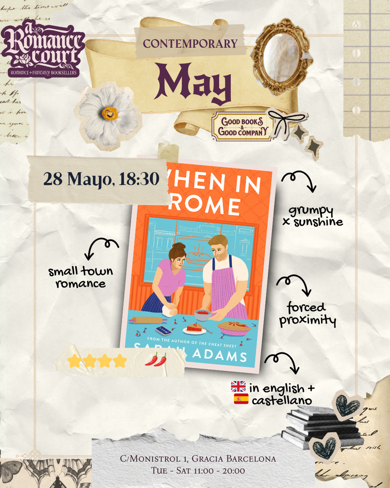 May 28, 18:30 | Contemporary Bookclub: When in Rome