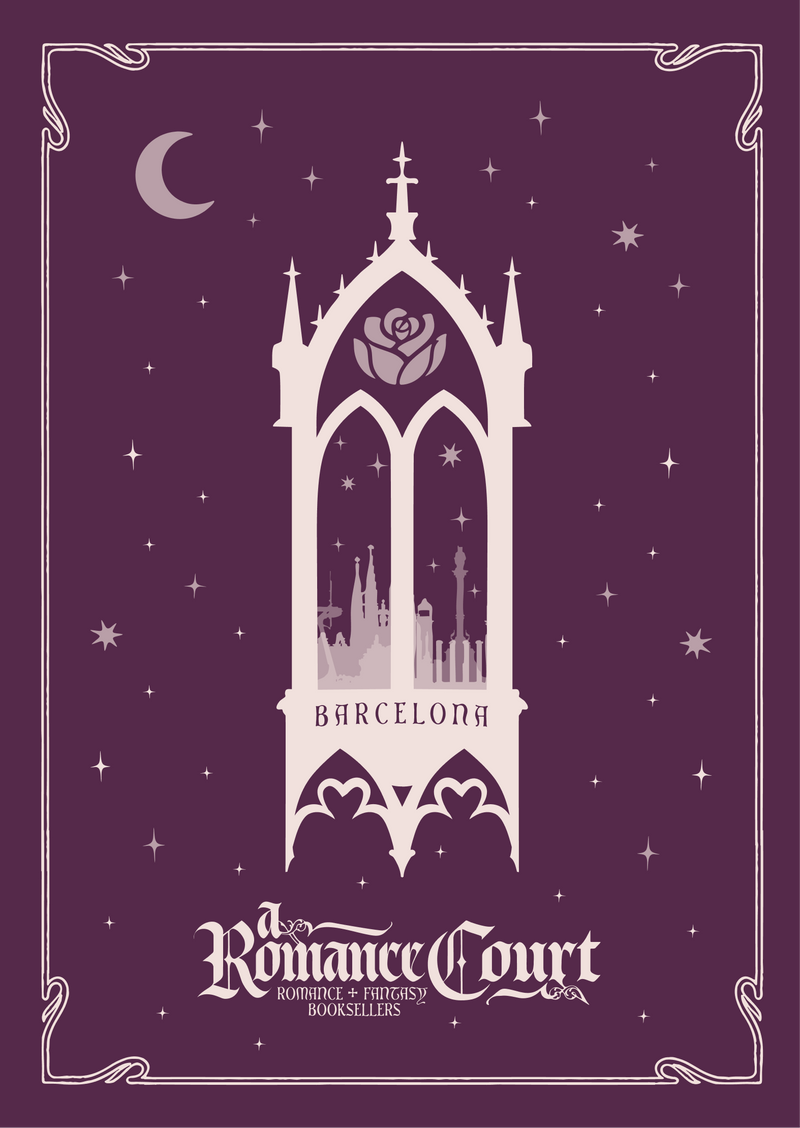 Postcard - A Romance Court in Barcelona